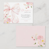 Baby in Bloom Baby shower Luier Raffle Informatiekaartje (Voorkant / Achterkant)