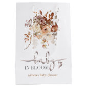 Baby in Bloom Baby shower Medium Cadeauzakje (Achterkant)