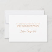 Baby in bloom Baby shower meisje dank u kaart (Achterkant)