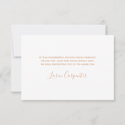 Baby in bloom Baby shower meisje dank u kaart (Achterkant)