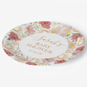 Baby in Bloom Baby shower Meisje Papieren Bordje (Gekanteld)