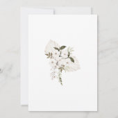 Baby in Bloom Baby shower Nodig Boho Neutral uit Kaart (Achterkant)