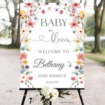 Baby in Bloom Baby Shower Ontvangstbord