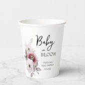 Baby in Bloom Baby shower Papieren Bekers (Voorkant)