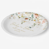 Baby in Bloom Baby shower Papieren Bordje (Gekanteld)