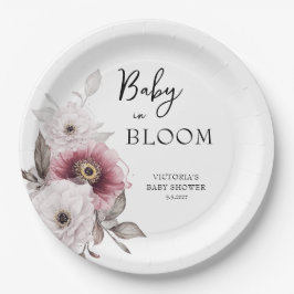 Baby in Bloom Baby shower Papieren Bordje