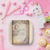 Baby in Bloom baby shower Papieren Bordje (Feest)