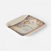 Baby in Bloom baby shower Papieren Bordje (Gebogen)