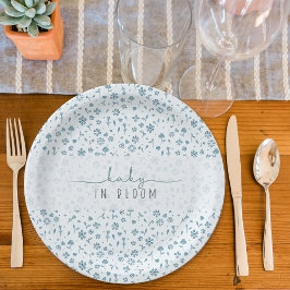Baby in Bloom baby shower Papieren Bordje