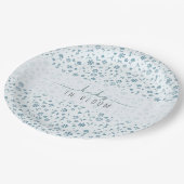 Baby in Bloom baby shower Papieren Bordje (Gekanteld)