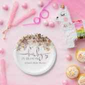 Baby in Bloom Baby shower Papieren Bordje (Feest)