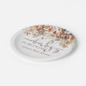 Baby in Bloom Baby shower Papieren Bordje (Gekanteld)