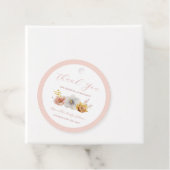 Baby in Bloom Baby shower Party Favor Label (In situ)
