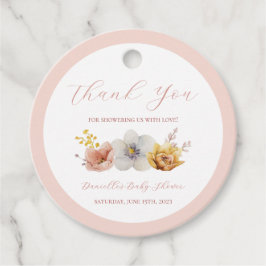 Baby in Bloom Baby shower Party Favor Label