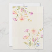 Baby in Bloom Baby Shower Pink Kaart (Achterkant)