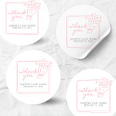 Baby In Bloom Baby Shower Ronde Sticker