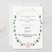 Baby in Bloom - Baby shower - Save the Date