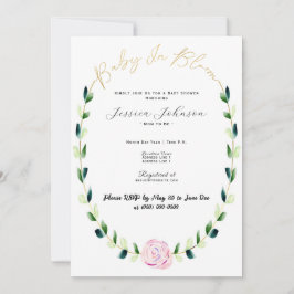 Baby in Bloom - Baby shower - Save the Date