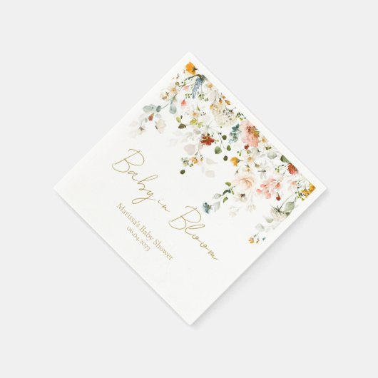 Baby in Bloom Baby shower Servet (Hoek)