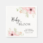Baby in Bloom Baby shower Servet (Voorkant)