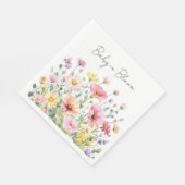 Baby in Bloom - Baby Shower Servetten (Hoek)