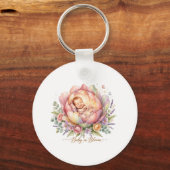 Baby in Bloom Baby Shower  Sleutelhanger (Voorkant)
