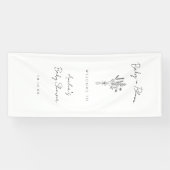 Baby in Bloom baby shower Spandoek (Horizontaal)