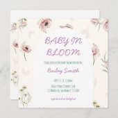 baby in bloom baby shower uitnodiging (Voorkant / Achterkant)