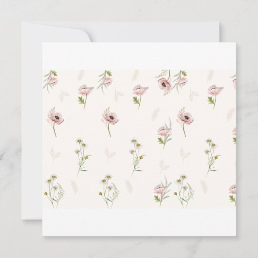 baby in bloom baby shower uitnodiging (Achterkant)