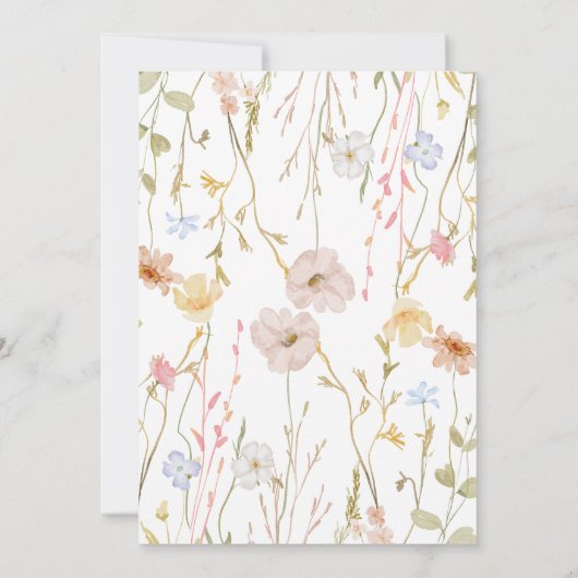 baby in Bloom Baby shower Uitnodiging (Achterkant)