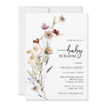 Baby In Bloom Baby Shower Uitnodiging