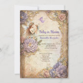 Baby in Bloom baby shower Uitnodiging (Voorkant)