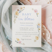 Baby in bloom baby shower Uitnodiging