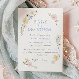Baby in bloom baby shower Uitnodiging