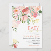 Baby in Bloom Baby Shower uitnodiging