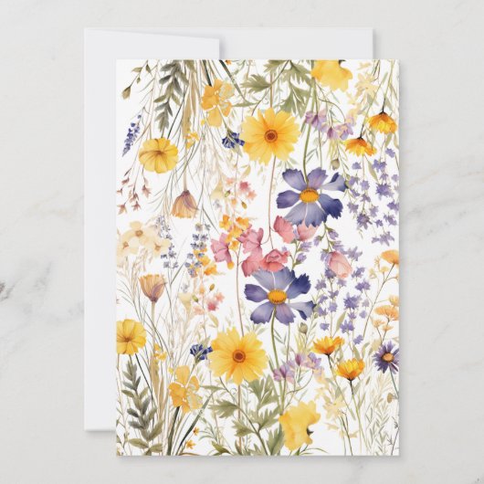 baby in Bloom Baby shower Uitnodiging (Achterkant)