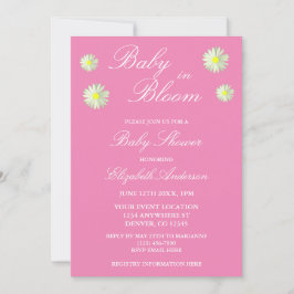 Baby In Bloom Baby Shower Uitnodiging