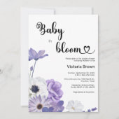 Baby in Bloom Baby Shower Uitnodiging (Voorkant)