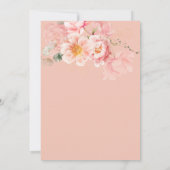 Baby in bloom baby shower-uitnodiging kaart (Achterkant)