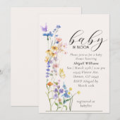 Baby in bloom baby shower-uitnodiging kaart (Voorkant / Achterkant)