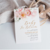 Baby in bloom baby shower-uitnodiging kaart