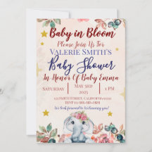 Baby In Bloom Baby Shower Uitnodigingen!