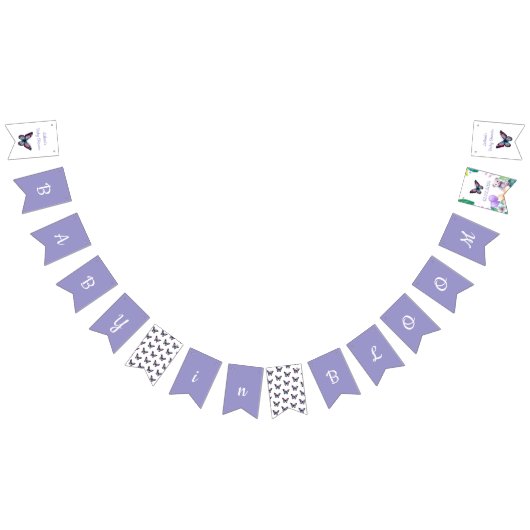 Baby in Bloom baby shower unisex Vlaggetjes (Alle)