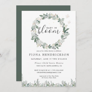 Baby in Bloom   Baby shower van Floral Greenery
