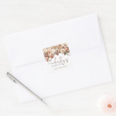 Baby in Bloom Baby shower Vierkante Sticker (Envelop)