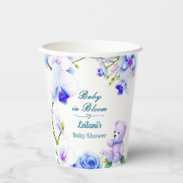 Baby in Bloom baby shower voor een jongen Paper cu Papieren Bekers