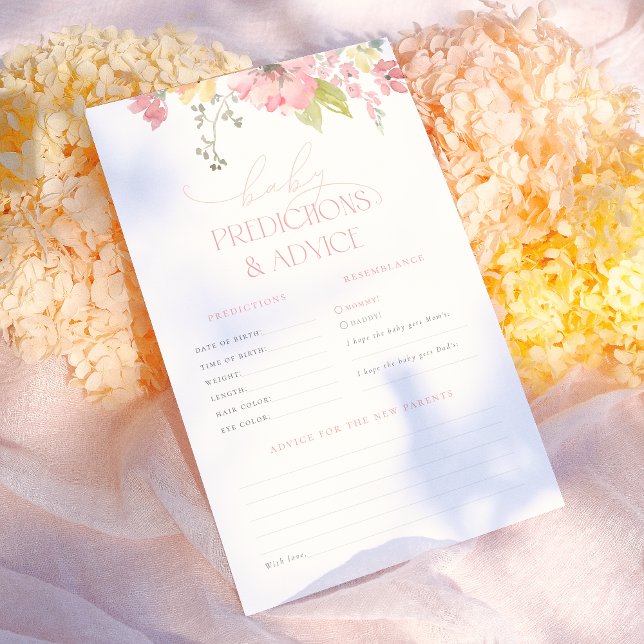 Baby in Bloom Baby shower voorspelling en advies s (Creator heeft geüpload)