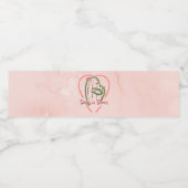 Baby in Bloom Baby shower Water Hoesjes Waterfles Etiket (Enkel label)