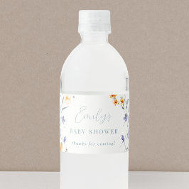 Baby in Bloom Baby shower Waterfles Etiket