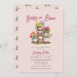 Baby in Bloom | BABY SHOWER WATERVERF Kaart